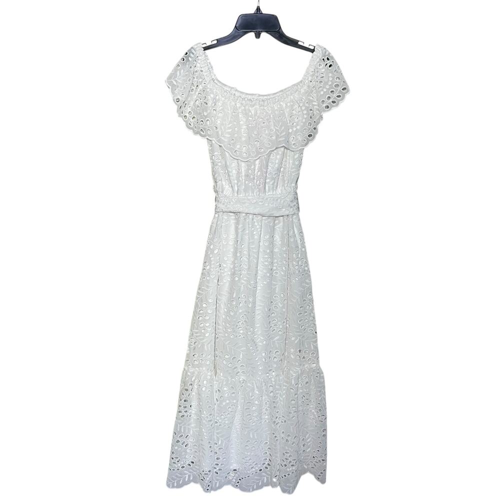 Lilly Pulitzer Geri Dress Eyelet Boho Romantic Embroidered - Picture 5 of 12